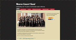 Desktop Screenshot of monroeconcertband.org