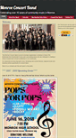 Mobile Screenshot of monroeconcertband.org